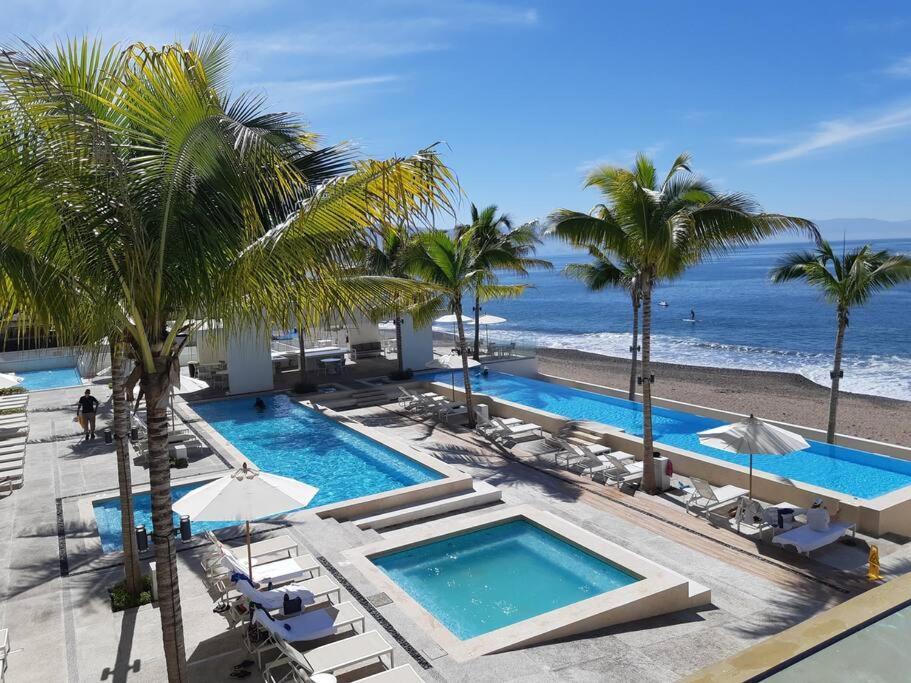 Harbor 3008 Amazing Beach Front Condo By Moikkarentals Puerto Vallarta Exteriör bild